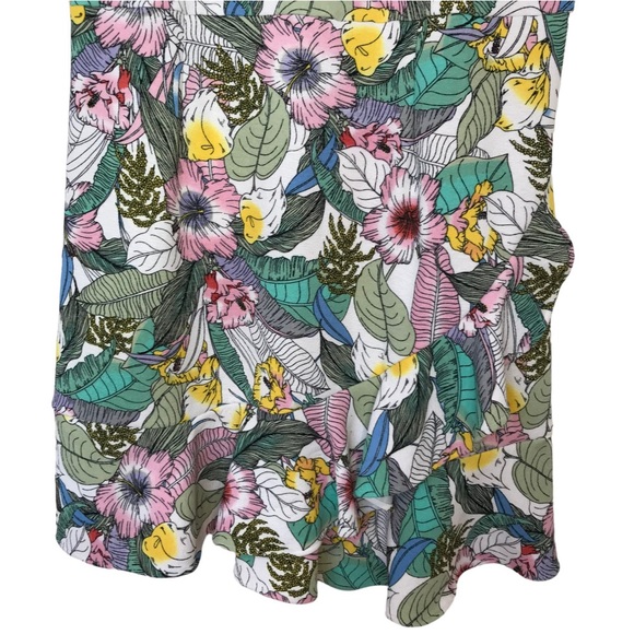 Apt.9 Floral Print Ruffle Bottom Dress Size XXL - Picture 7 of 16